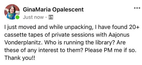 Screenshot asking the community to submit consult recordings