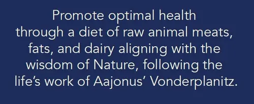 Screenshot of claim about following Aajonus' work